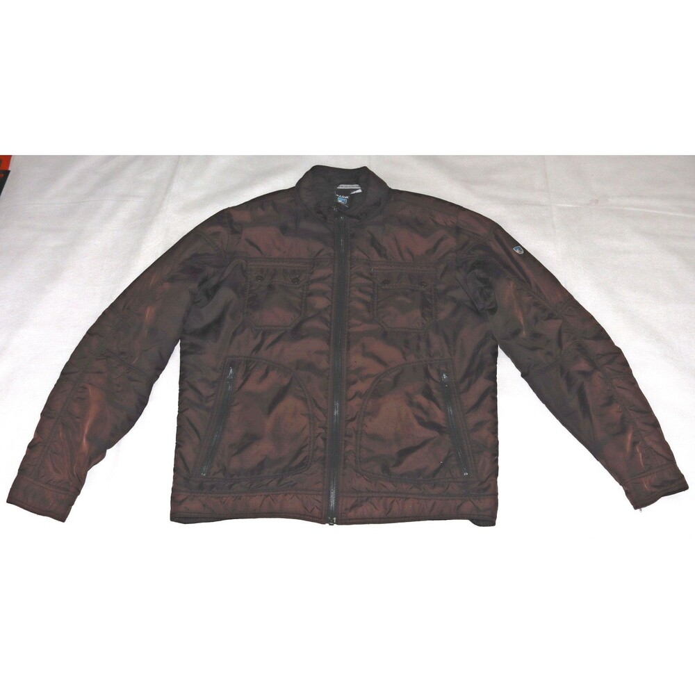 Rare! KUHL Pertex® Tech Men's L Lightweight Primaloft® Insulated‎ Brown Jacket